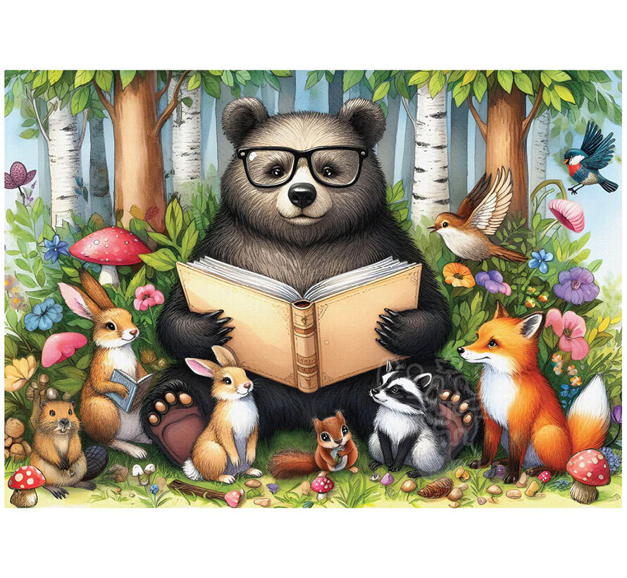Delfy Bear's Storytime Circle Puzzle 1000pcs