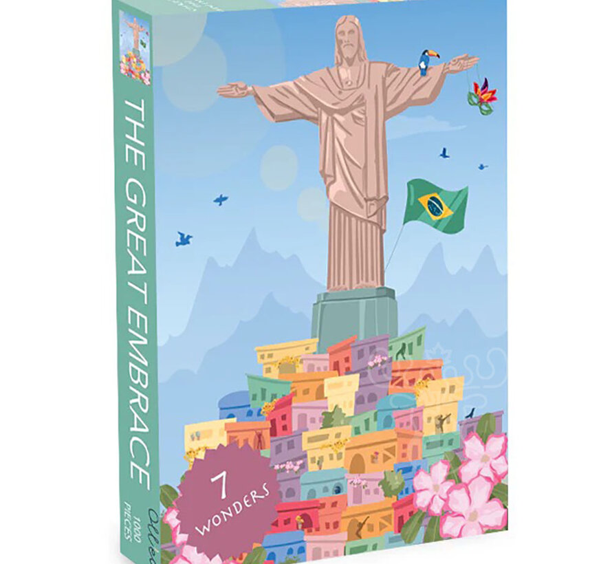Olleo 7 Wonders: The Great Embrace, Christ the Redeemer Puzzle 1000pcs
