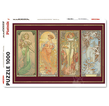 Piatnik Piatnik Mucha - Four Seasons, Metallic Puzzle 1000pcs