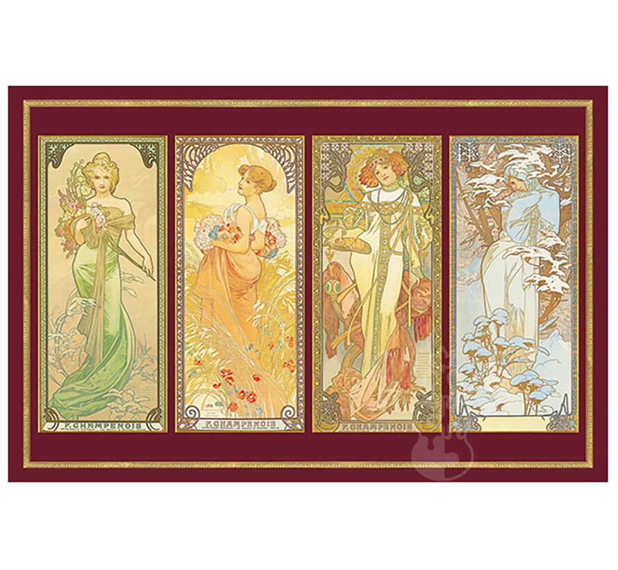Piatnik Mucha - Four Seasons, Metallic Puzzle 1000pcs