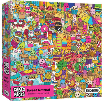 Gibsons Gibsons Cakes with Faces - Sweet Retreat Puzzle 1000pcs RETIRED