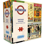 Gibsons Gibsons TFL Heritage Posters  Puzzle 500pcs RETIRED