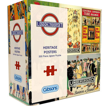 Gibsons Gibsons TFL Heritage Posters  Puzzle 500pcs RETIRED