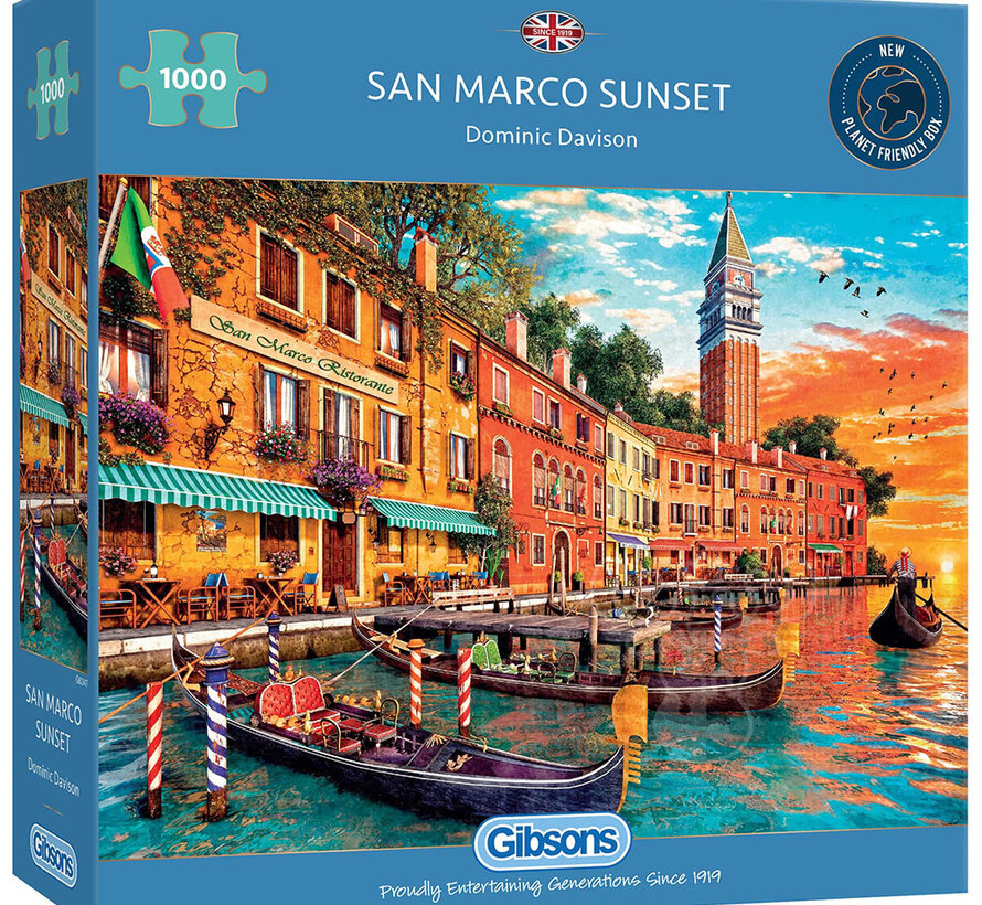 Gibsons San Marco Sunset Puzzle 1000pcs RETIRED
