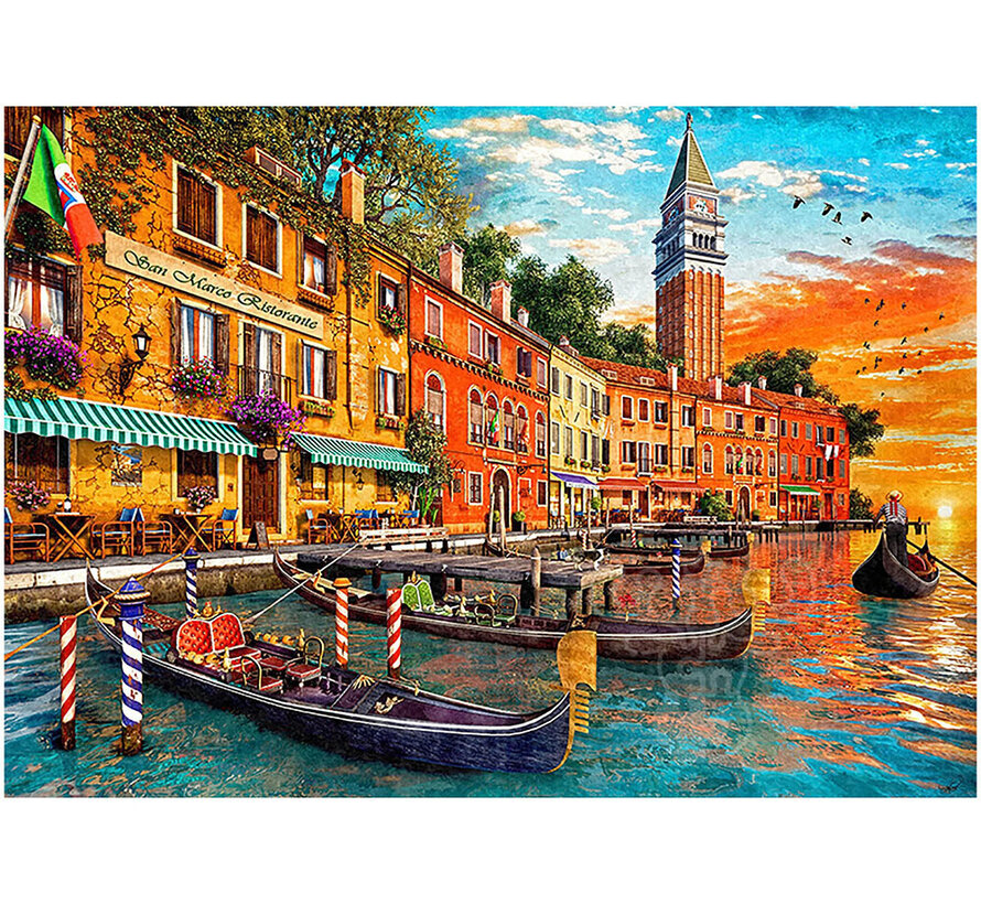 Gibsons San Marco Sunset Puzzle 1000pcs RETIRED