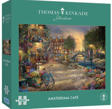 Gibsons Gibsons Thomas Kinkade: Amsterdam Café Puzzle 1000pcs RETIRED