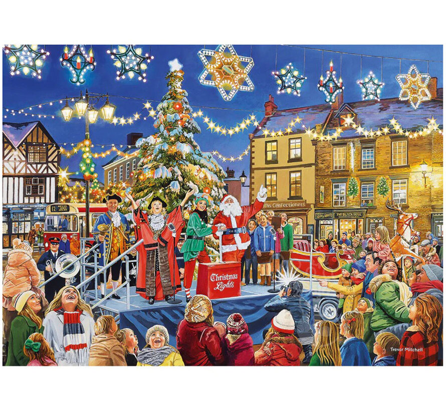 Gibsons Christmas Switch On Puzzle 100pcs XXL