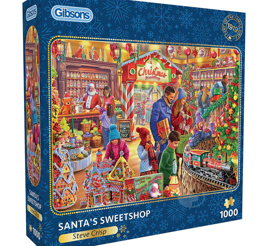 Gibsons Santa's Sweetshop Puzzle 1000pcs