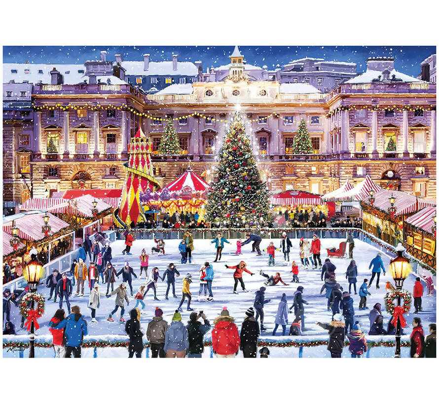 Gibsons Skating at Somerset House Puzzle 1000pcs