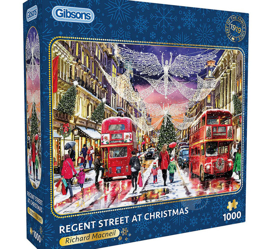 Gibsons Regent Street at Christmas Puzzle 1000pcs