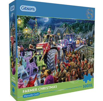 Gibsons Gibsons Farmer Christmas Puzzle 500pcs XL