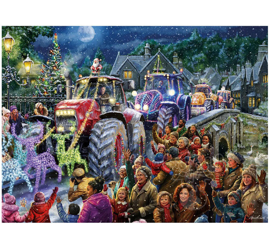 Gibsons Farmer Christmas Puzzle 500pcs XL