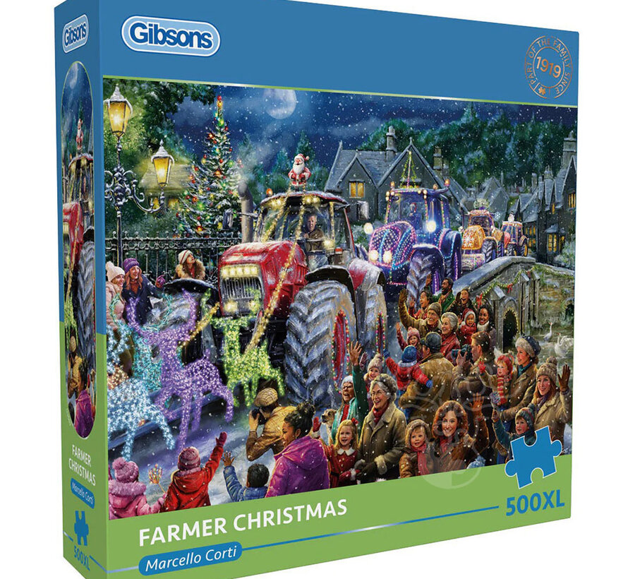 Gibsons Farmer Christmas Puzzle 500pcs XL