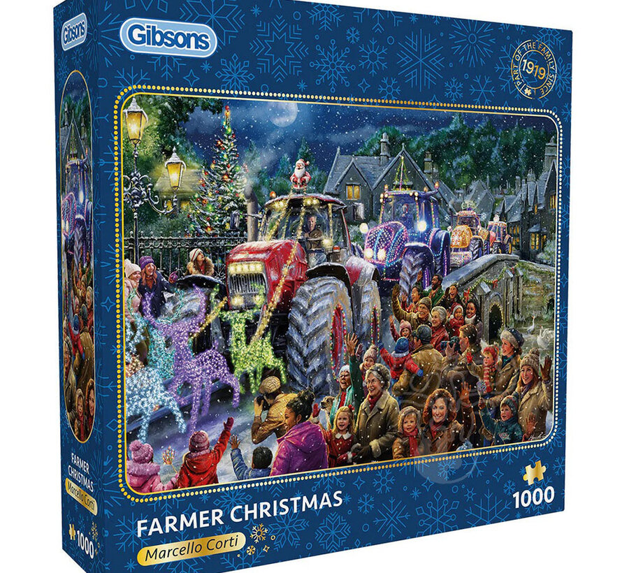 Gibsons Farmer Christmas Puzzle 1000pcs