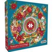Gibsons Gibsons Seasons Greetings Circular Puzzle 500pcs