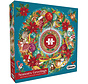 Gibsons Seasons Greetings Circular Puzzle 500pcs