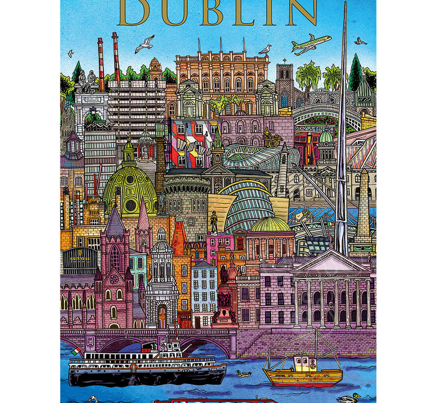Gibsons Dublin Cityscape Puzzle 500pcs
