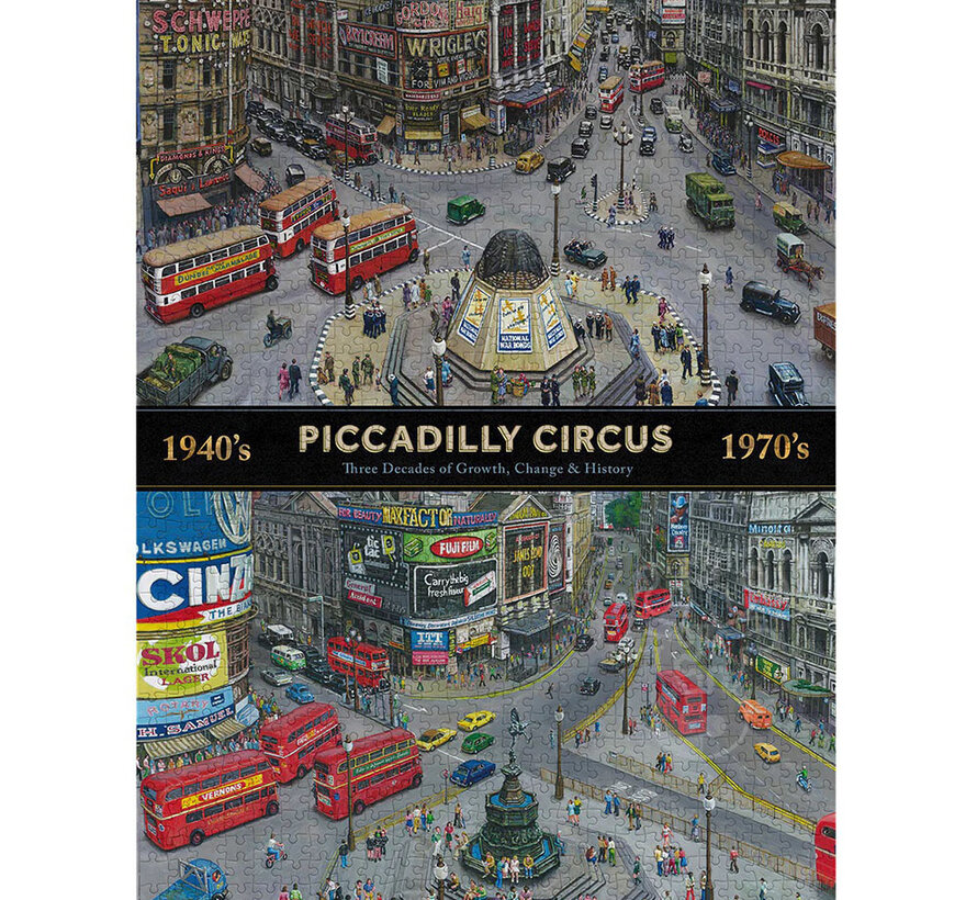 Gibsons Piccadilly Circus Three Decades of Growth Puzzle 1000pcs