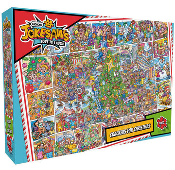 Gibsons Gibsons Jokesaws: Crackers for Christmas Puzzle 1000pcs