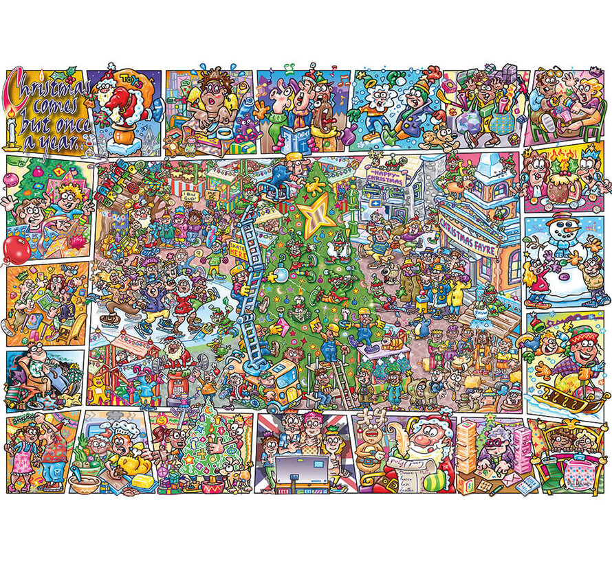 Gibsons Jokesaws: Crackers for Christmas Puzzle 1000pcs