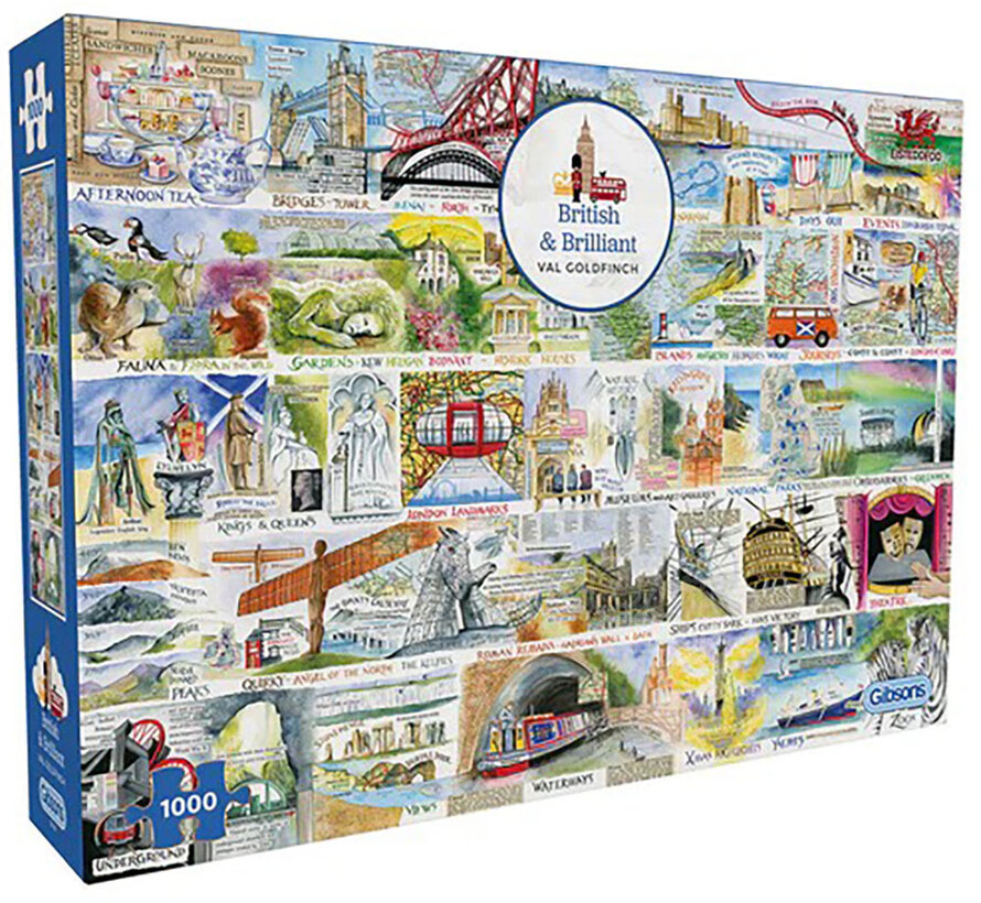 Gibsons British & Brilliant Puzzle 1000pcs