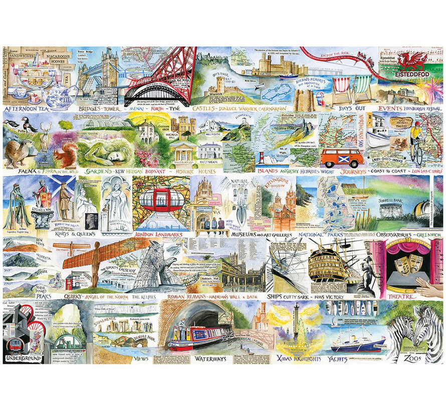 Gibsons British & Brilliant Puzzle 1000pcs