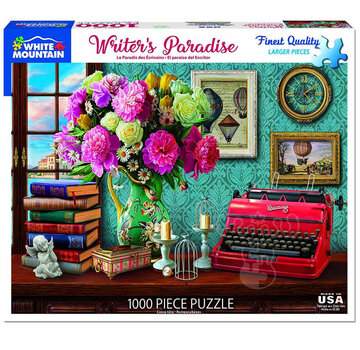 White Mountain White Mountain Writer’s Paradise Puzzle 1000pcs RETIRED