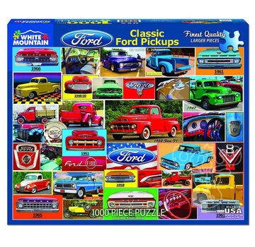 White Mountain White Mountain Classic Ford Pickups Puzzle 1000pcs RETIRED