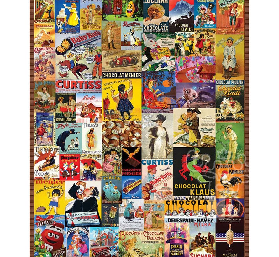 White Mountain I Love Chocolate Puzzle 1000pcs RETIRED