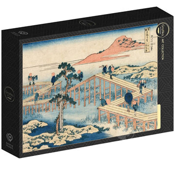 Grafika Grafika Hokusai - An Ancient Picture of the Eight Part Bridge in Mikawa Province Puzzle 1000pcs