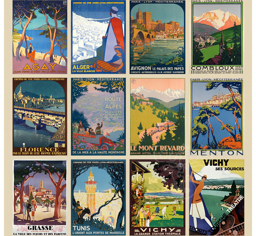 Grafika Les Affiches de Roger Broders (Posters from Roger Broders) Puzzle 1000pcs