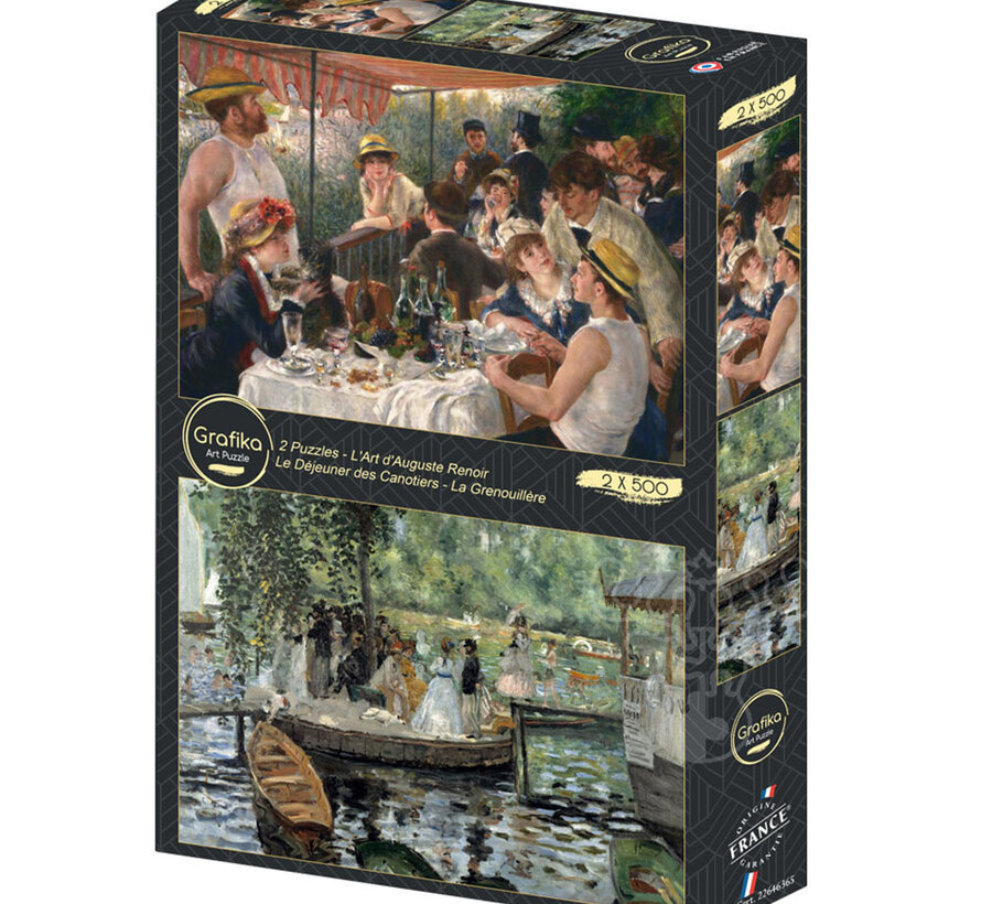 Grafika L’ Art D’ Auguste Renoir (Renoir’s Art) : Le Déjeuner des Canotiers - La Grenouillère Puzzle 2 x 500pcs