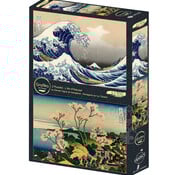 Grafika Grafika The Art of Hokusai : La Grande Vague de Kanagawa - Shinagawa sur Le Tokaido Puzzle 2 x 500pcs