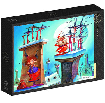 Grafika Grafika The Witch and Santa Claus - François Ruyer Puzzle 1000pcs