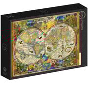 Grafika Grafika Creatures Of The Earth Map Puzzle 1000pcs