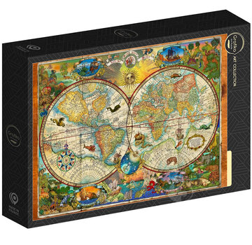 Grafika Grafika Creatures Of The Earth Map Puzzle 1000pcs