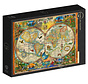 Grafika Creatures Of The Earth Map Puzzle 1000pcs