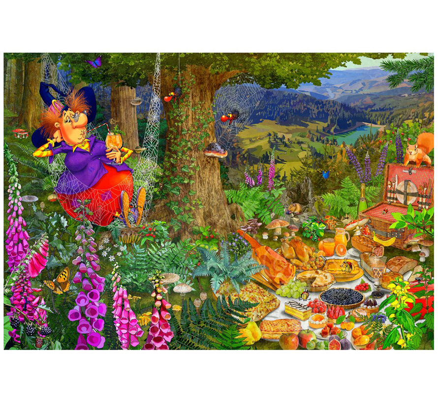 Grafika The Witch Picnic - François Ruyer Puzzle 1000pcs