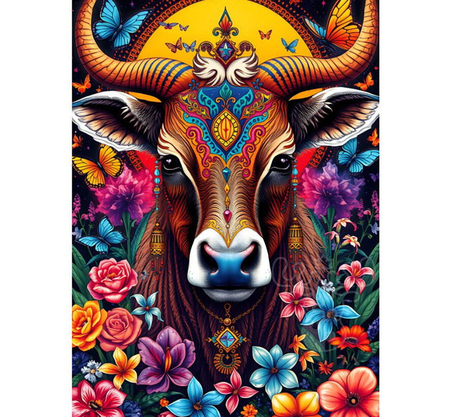 Alipson La Vache et le Secret des Fleurs (The Cow and the Flower Secret) Puzzle 1000pcs