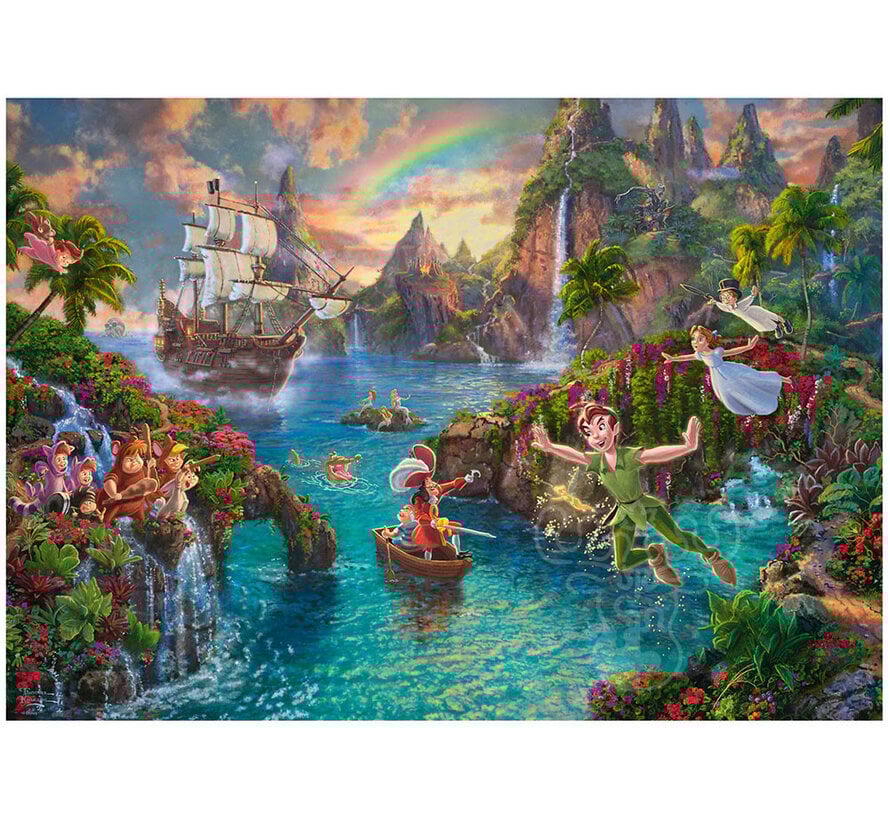 Schmidt Thomas Kinkade - Disney Peter Pan Puzzle 1000pcs - Import