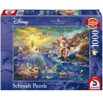 Schmidt Schmidt Thomas Kinkade - Disney The Little Mermaid: Ariel Puzzle 1000pcs - Import
