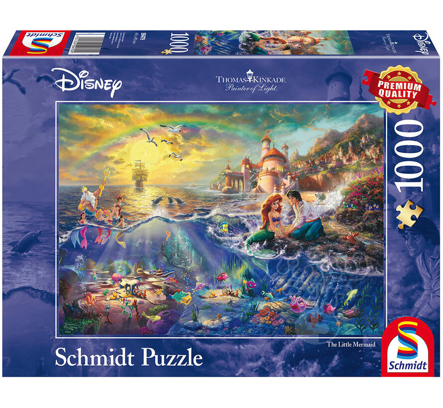 Schmidt Thomas Kinkade - Disney The Little Mermaid: Ariel Puzzle 1000pcs - Import