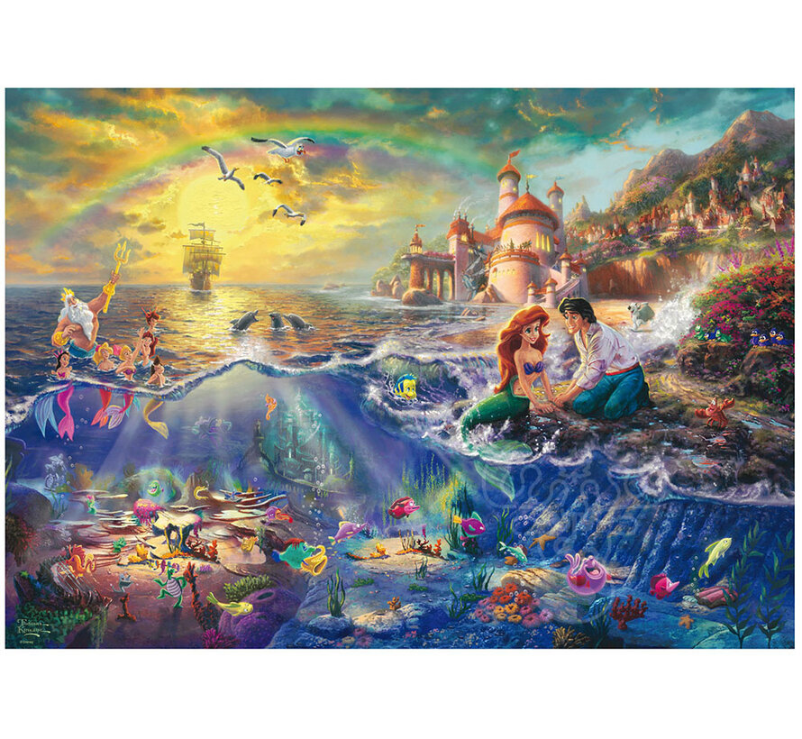 Schmidt Thomas Kinkade - Disney The Little Mermaid: Ariel Puzzle 1000pcs - Import