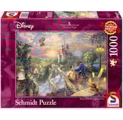 Schmidt Schmidt Thomas Kinkade - Disney Beauty and the Beast: Falling in Love Puzzle 1000pcs - Import