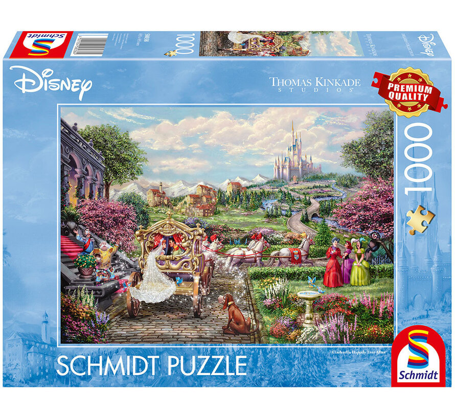 Schmidt Thomas Kinkade - Disney Cinderella: Happily Ever After Puzzle 1000pcs - Import