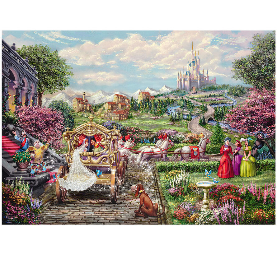 Schmidt Thomas Kinkade - Disney Cinderella: Happily Ever After Puzzle 1000pcs - Import