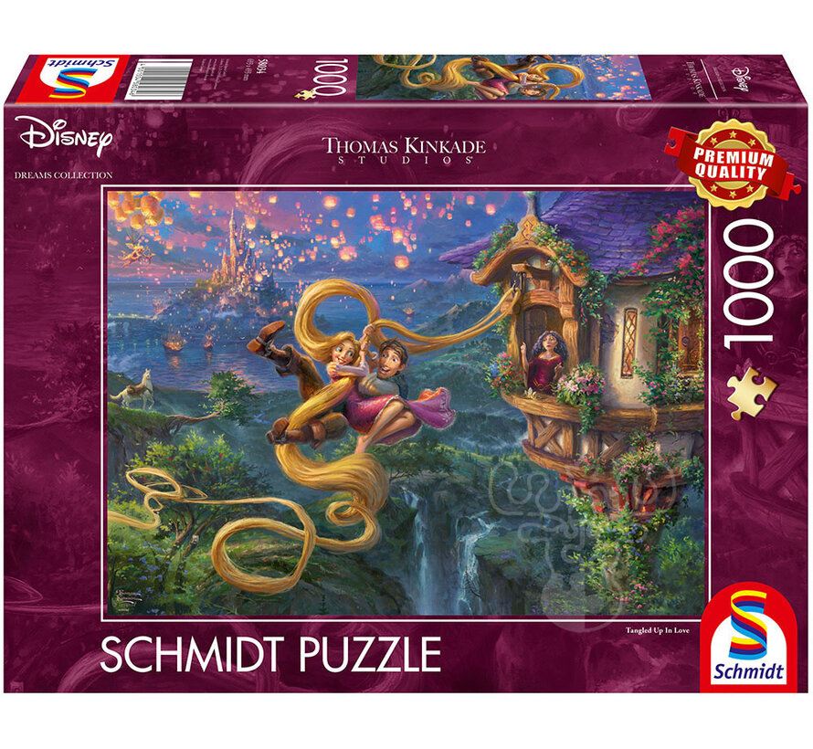 Schmidt Thomas Kinkade - Disney Rapunzel:Tangled Puzzle 1000pcs - Import