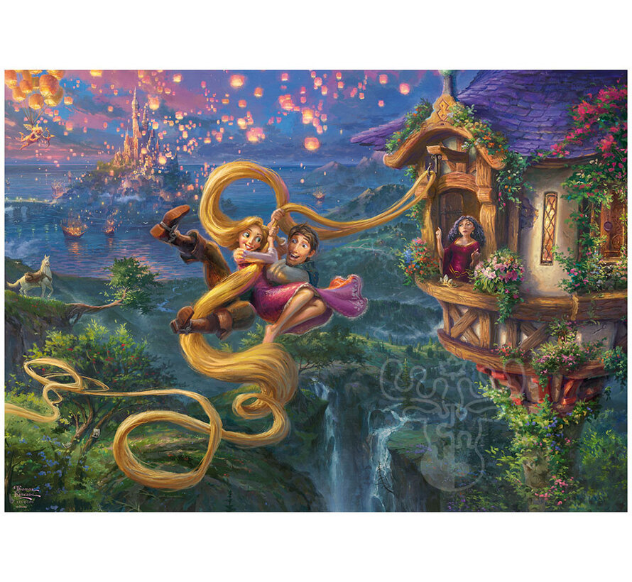 Schmidt Thomas Kinkade - Disney Rapunzel:Tangled Puzzle 1000pcs - Import