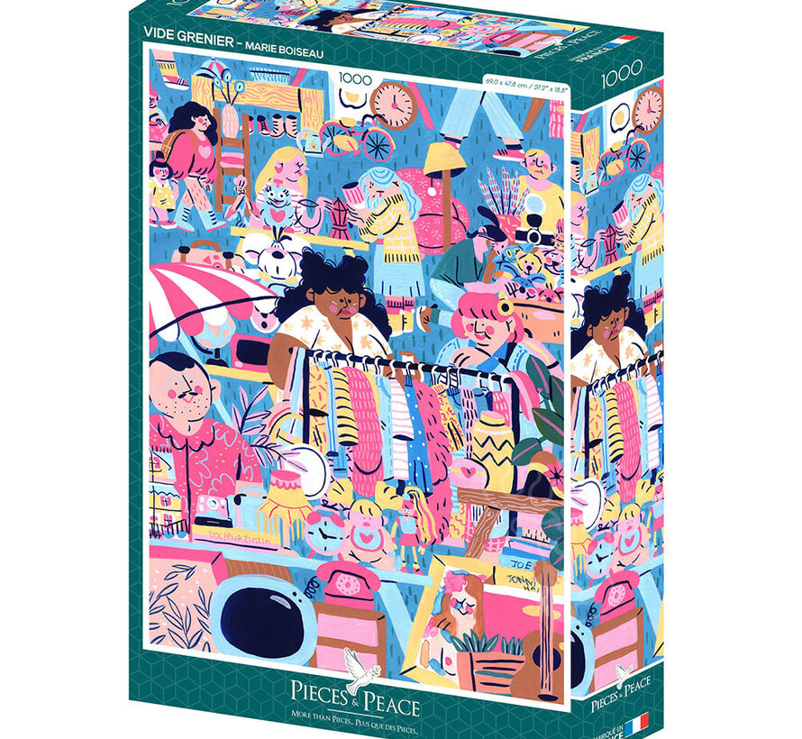 Pieces & Peace Vide-grenier (Garage Sale) Puzzle 1000pcs