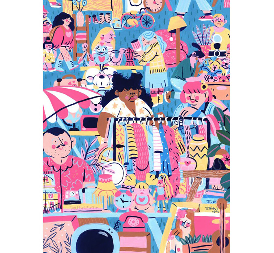 Pieces & Peace Vide-grenier (Garage Sale) Puzzle 1000pcs